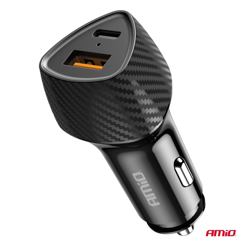 ΦΟΡΤΙΣΤΗΣ ΑΝΑΠΤΗΡΑ ΜΕ 2 ΘΥΡΕΣ USB-A QUICK CHARGE+USB-C 38W ΜΑΥΡΟ AMIO - 1 Τεμ. - Amio - 04283/AM ΦΟΡΤΙΣΤΗΣ ΑΝΑΠΤΗΡΑ ΜΕ 2 ΘΥΡΕΣ USB-A QUICK CHARGE+USB-C 38W ΜΑΥΡΟ AMIO - 1 Τεμ. - Amio - 04283/AM