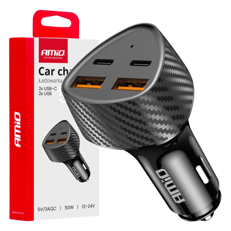 ΦΟΡΤΙΣΤΗΣ ΑΝΑΠΤΗΡΑ ΜΕ 4 ΘΥΡΕΣ 2xUSB-A+2xUSB-C 50W ΜΑΥΡΟ AMIO - 1 Τεμ. - Amio - 04284/AM ΦΟΡΤΙΣΤΗΣ ΑΝΑΠΤΗΡΑ ΜΕ 4 ΘΥΡΕΣ 2xUSB-A+2xUSB-C 50W ΜΑΥΡΟ AMIO - 1 Τεμ. - Amio - 04284/AM