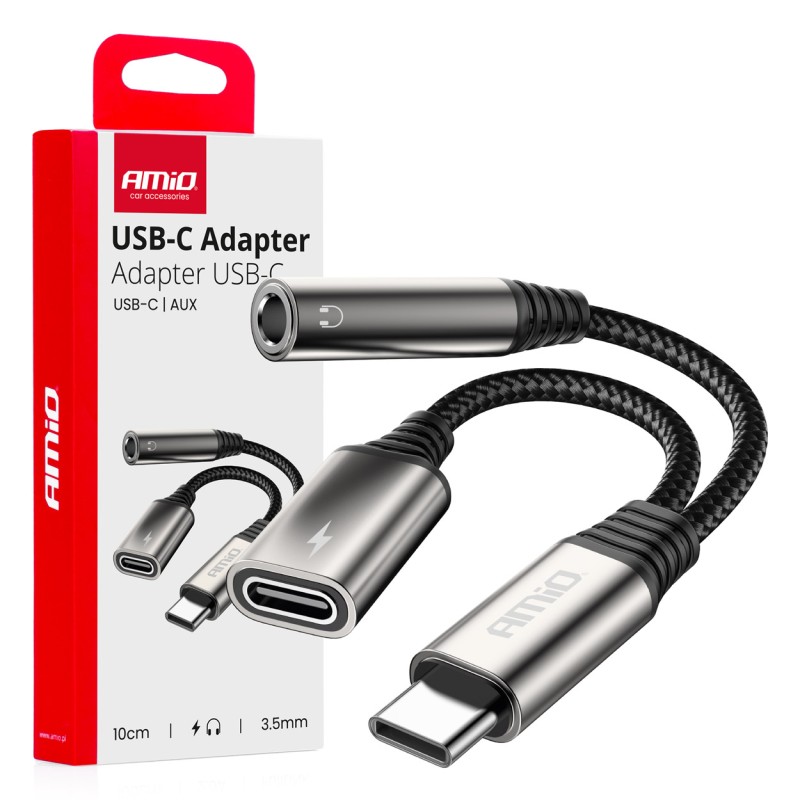 ΚΑΛΩΔΙΟ ΦΟΡΤΙΣΗΣ USB ΑΠΟ USB-C ΣΕ USB-C & ΑΝΤΑΠΤΟΡΑΣ ΑΚΟΥΣΤΙΚΩΝ MINI JACK 3.5mm ΘΗΛΥΚΟ 10cm AMIO - 1 Τεμ. - Amio - 04295/AM ΚΑΛΩΔΙΟ ΦΟΡΤΙΣΗΣ USB ΑΠΟ USB-C ΣΕ USB-C & ΑΝΤΑΠΤΟΡΑΣ ΑΚΟΥΣΤΙΚΩΝ MINI JACK 3.5mm ΘΗΛΥΚΟ 10cm AMIO - 1 Τεμ. - Amio - 04295/AM