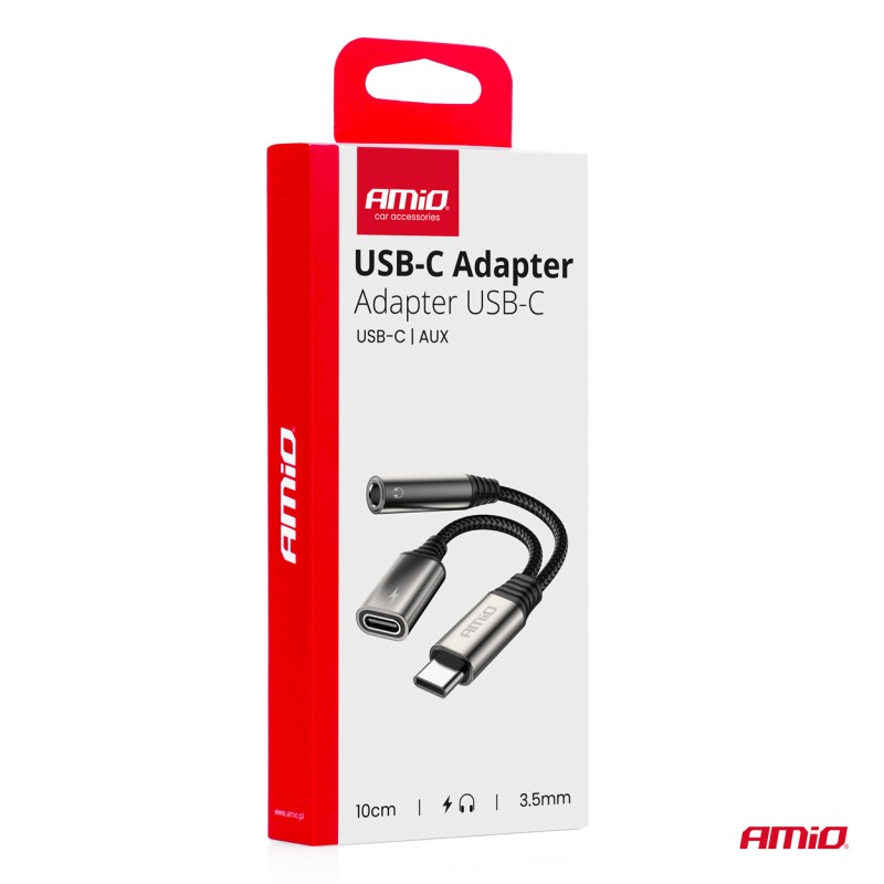 ΚΑΛΩΔΙΟ ΦΟΡΤΙΣΗΣ USB ΑΠΟ USB-C ΣΕ USB-C & ΑΝΤΑΠΤΟΡΑΣ ΑΚΟΥΣΤΙΚΩΝ MINI JACK 3.5mm ΘΗΛΥΚΟ 10cm AMIO - 1 Τεμ. - Amio - 04295/AM ΚΑΛΩΔΙΟ ΦΟΡΤΙΣΗΣ USB ΑΠΟ USB-C ΣΕ USB-C & ΑΝΤΑΠΤΟΡΑΣ ΑΚΟΥΣΤΙΚΩΝ MINI JACK 3.5mm ΘΗΛΥΚΟ 10cm AMIO - 1 Τεμ. - Amio - 04295/AM