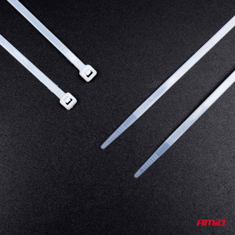 ΔΕΜΑΤΙΚΑ/ΔΕΤΙΚΑ ΚΑΛΩΔΙΩΝ TIE WRAP (ΤΑΙΡΑΠ) 4.8 x 300mm (ΛΕΥΚΟ) - 100 ΤΕΜ. - Amio - 04311/AM ΔΕΜΑΤΙΚΑ/ΔΕΤΙΚΑ ΚΑΛΩΔΙΩΝ TIE WRAP (ΤΑΙΡΑΠ) 4.8 x 300mm (ΛΕΥΚΟ) - 100 ΤΕΜ. - Amio - 04311/AM