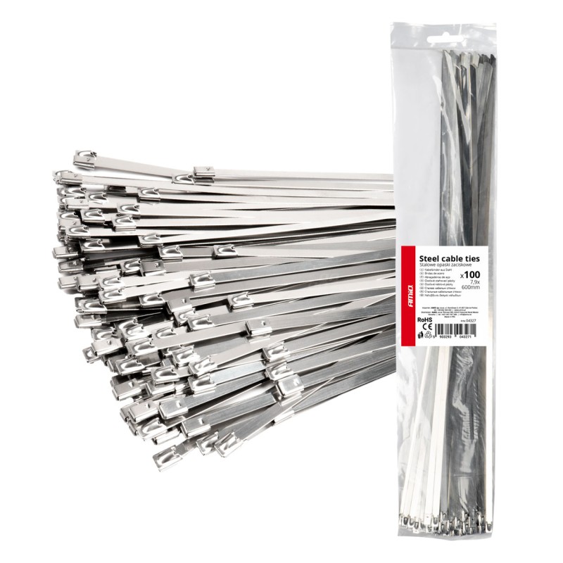 ΔΕΜΑΤΙΚΑ/ΔΕΤΙΚΑ ΚΑΛΩΔΙΩΝ TIE WRAP (ΤΑΙΡΑΠ) ΜΕΤΑΛΛΙΚΑ 7,9 x 600mm ΑΜΙΟ - 100 ΤΕΜ. - Amio - 04327/AM ΔΕΜΑΤΙΚΑ/ΔΕΤΙΚΑ ΚΑΛΩΔΙΩΝ TIE WRAP (ΤΑΙΡΑΠ) ΜΕΤΑΛΛΙΚΑ 7,9 x 600mm ΑΜΙΟ - 100 ΤΕΜ. - Amio - 04327/AM