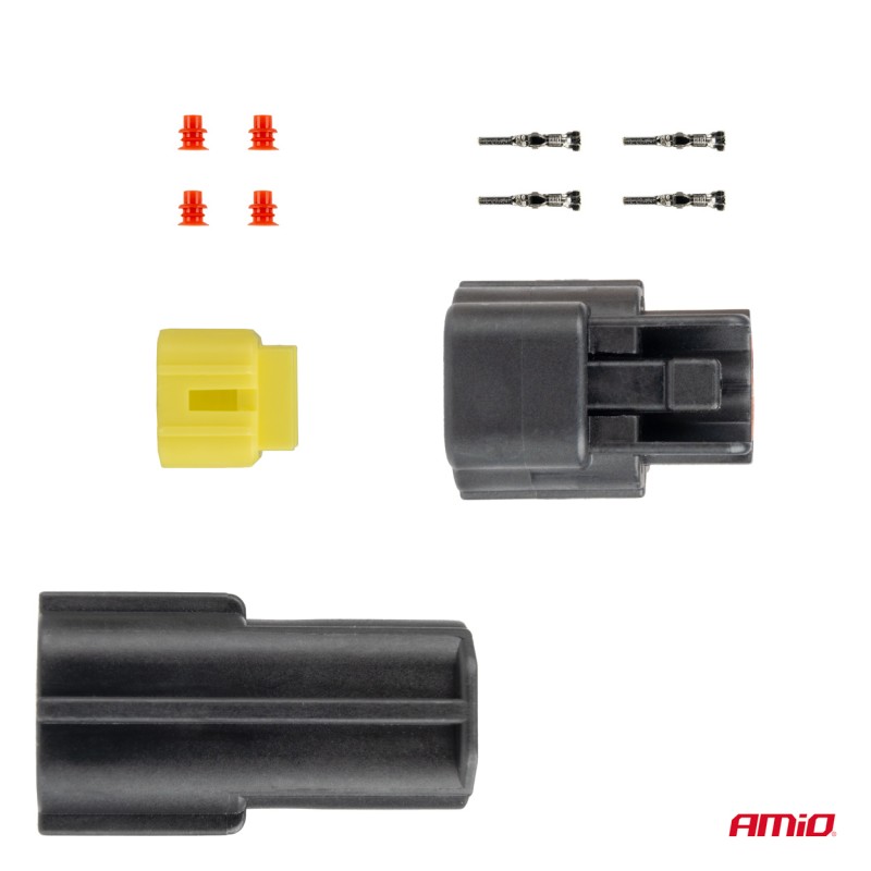 ΦΙΣΑ ΣΥΝΔΕΣΗΣ ΜΕ ΥΠΟΔΟΧΗ 2 PIN Φ2,2mm ΑΔΙΑΒΡΟΧΗ AMIO - 1 τεμ. - Amio - 04346/AM