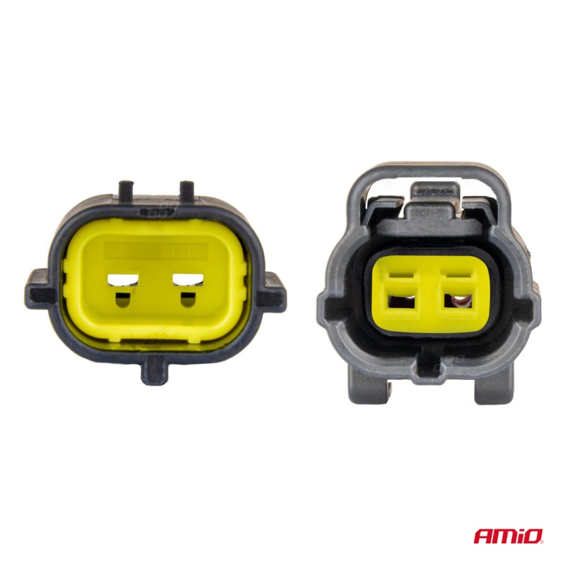 ΦΙΣΑ ΣΥΝΔΕΣΗΣ ΜΕ ΥΠΟΔΟΧΗ 2 PIN Φ2,2mm ΑΔΙΑΒΡΟΧΗ AMIO - 1 τεμ. - Amio - 04346/AM