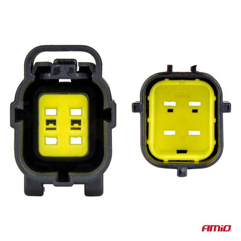 ΦΙΣΑ ΣΥΝΔΕΣΗΣ ΜΕ ΥΠΟΔΟΧΗ 4 PIN Φ2,2mm ΑΔΙΑΒΡΟΧΗ AMIO - 1 τεμ. - Amio - 04348/AM