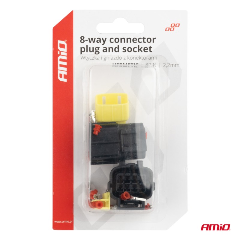 ΦΙΣΑ ΣΥΝΔΕΣΗΣ ΜΕ ΥΠΟΔΟΧΗ 8 PIN Φ2,2mm ΑΔΙΑΒΡΟΧΗ AMIO - 1 τεμ. - Amio - 04350/AM ΦΙΣΑ ΣΥΝΔΕΣΗΣ ΜΕ ΥΠΟΔΟΧΗ 8 PIN Φ2,2mm ΑΔΙΑΒΡΟΧΗ AMIO - 1 τεμ. - Amio - 04350/AM
