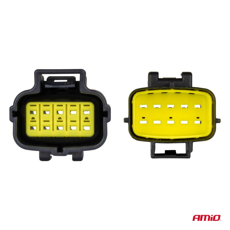 ΦΙΣΑ ΣΥΝΔΕΣΗΣ ΜΕ ΥΠΟΔΟΧΗ 10 PIN Φ2,2mm ΑΔΙΑΒΡΟΧΗ AMIO - 1 τεμ. - Amio - 04351/AM