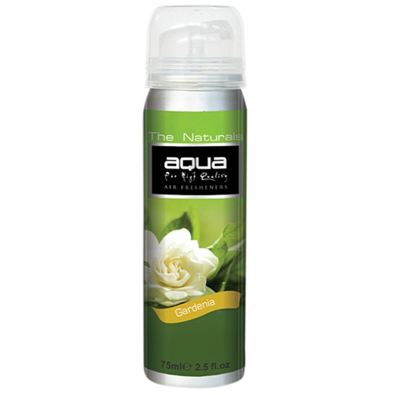 ΑΡΩΜΑΤΙΚΟ ΑΥΤΟΚΙΝΗΤΟΥ ΣΕ ΣΠΡΕΙ (SPRAY) ΜΕ ΑΡΩΜΑ ΓΑΡΔΕΝΙΑ (GARDENIA FLOWER) FLOWERS SERIES 75ml AQUA - 1 TEM. - Aqua - 10-201/AQ
