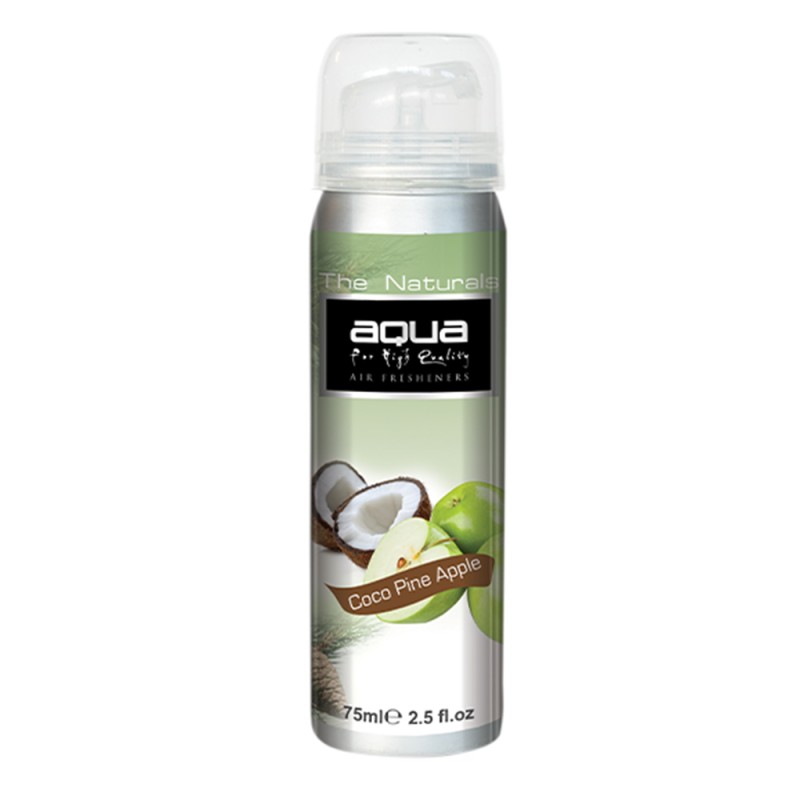 ΑΡΩΜΑΤΙΚΟ ΑΥΤΟΚΙΝΗΤΟΥ ΣΕ ΣΠΡΕΙ (SPRAY) ΜΕ ΑΡΩΜΑ ΚΑΡΥΔΑ & ΜΗΛΟ (COCOPINE APPLE) FRUITS SERIES 75ml AQUA - 1 TEM. - Aqua - 10-250/AQ ΑΡΩΜΑΤΙΚΟ ΑΥΤΟΚΙΝΗΤΟΥ ΣΕ ΣΠΡΕΙ (SPRAY) ΜΕ ΑΡΩΜΑ ΚΑΡΥΔΑ & ΜΗΛΟ (COCOPINE APPLE) FRUITS SERIES 75ml AQUA - 1 TEM. - Aqua - 10-250/AQ