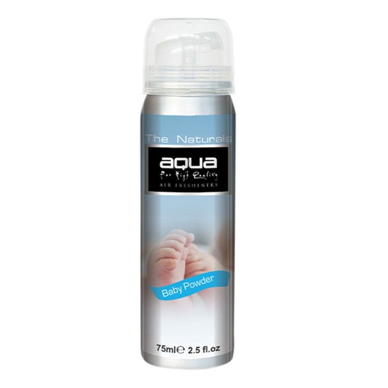 ΑΡΩΜΑΤΙΚΟ ΑΥΤΟΚΙΝΗΤΟΥ ΣΕ ΣΠΡΕΙ (SPRAY) ΜΕ ΑΡΩΜΑ ΤΑΛΚ/ΠΟΥΔΡΑ (BABY POWDER) FLAVORS SERIES 75ml AQUA - 1 TEM. - Aqua - 10-261/AQ