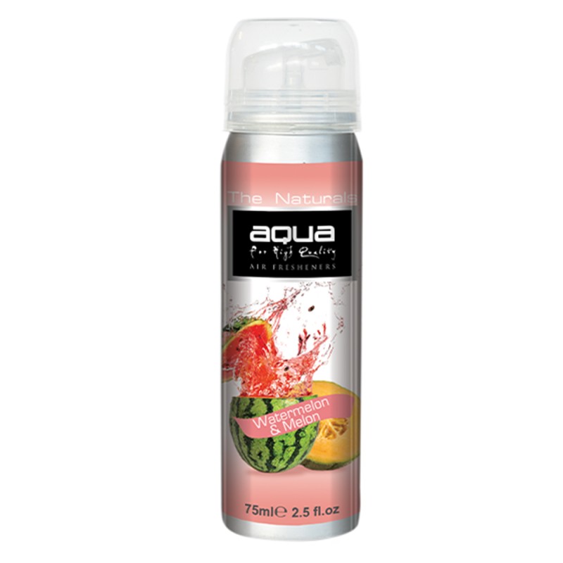 ΑΡΩΜΑΤΙΚΟ ΑΥΤΟΚΙΝΗΤΟΥ ΣΕ ΣΠΡΕΙ (SPRAY) ΜΕ ΑΡΩΜΑ ΚΑΡΠΟΥΖΙ & ΠΕΠΟΝΙ FRUITS SERIES 75ml AQUA - 1 TEM. - Aqua - 10-658/AQ ΑΡΩΜΑΤΙΚΟ ΑΥΤΟΚΙΝΗΤΟΥ ΣΕ ΣΠΡΕΙ (SPRAY) ΜΕ ΑΡΩΜΑ ΚΑΡΠΟΥΖΙ & ΠΕΠΟΝΙ FRUITS SERIES 75ml AQUA - 1 TEM. - Aqua - 10-658/AQ