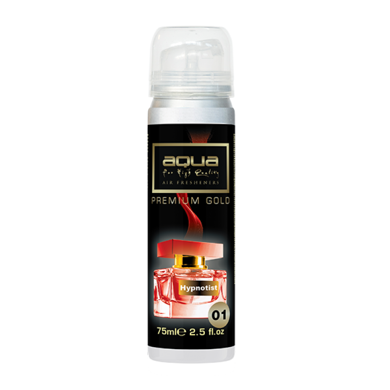 ΑΡΩΜΑΤΙΚΟ ΑΥΤΟΚΙΝΗΤΟΥ ΣΕ ΣΠΡΕΙ (SPRAY) ΜΕ ΑΡΩΜΑ HYPNOTIST PREMIUM GOLD SERIES 75ml AQUA - 1 TEM. - Aqua - 10-778/AQ ΑΡΩΜΑΤΙΚΟ ΑΥΤΟΚΙΝΗΤΟΥ ΣΕ ΣΠΡΕΙ (SPRAY) ΜΕ ΑΡΩΜΑ HYPNOTIST PREMIUM GOLD SERIES 75ml AQUA - 1 TEM. - Aqua - 10-778/AQ