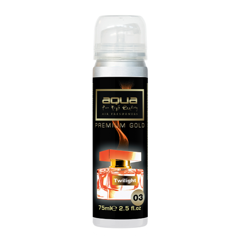 ΑΡΩΜΑΤΙΚΟ ΑΥΤΟΚΙΝΗΤΟΥ ΣΕ ΣΠΡΕΙ (SPRAY) ΜΕ ΑΡΩΜΑ TWILIGHT PREMIUM GOLD SERIES 75ml AQUA - 1 TEM. - Aqua - 10-780/AQ ΑΡΩΜΑΤΙΚΟ ΑΥΤΟΚΙΝΗΤΟΥ ΣΕ ΣΠΡΕΙ (SPRAY) ΜΕ ΑΡΩΜΑ TWILIGHT PREMIUM GOLD SERIES 75ml AQUA - 1 TEM. - Aqua - 10-780/AQ