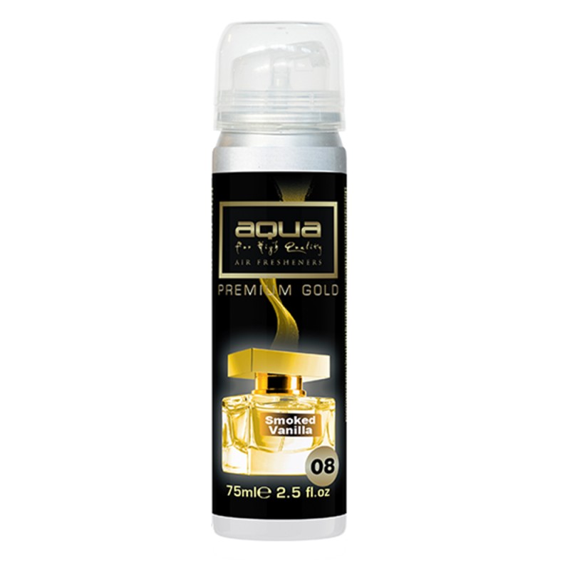 ΑΡΩΜΑΤΙΚΟ ΑΥΤΟΚΙΝΗΤΟΥ ΣΕ ΣΠΡΕΙ (SPRAY) ΜΕ ΑΡΩΜΑ SMOKED VANILLA PREMIUM GOLD SERIES 75ml AQUA - 1 TEM. - Aqua - 10-802/AQ ΑΡΩΜΑΤΙΚΟ ΑΥΤΟΚΙΝΗΤΟΥ ΣΕ ΣΠΡΕΙ (SPRAY) ΜΕ ΑΡΩΜΑ SMOKED VANILLA PREMIUM GOLD SERIES 75ml AQUA - 1 TEM. - Aqua - 10-802/AQ