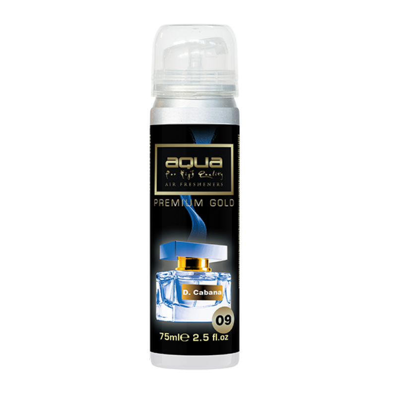ΑΡΩΜΑΤΙΚΟ ΑΥΤΟΚΙΝΗΤΟΥ ΣΕ ΣΠΡΕΙ (SPRAY) ΜΕ ΑΡΩΜΑ D.CABANA PREMIUM GOLD SERIES 75ml AQUA - 1 TEM. - Aqua - 10-803/AQ ΑΡΩΜΑΤΙΚΟ ΑΥΤΟΚΙΝΗΤΟΥ ΣΕ ΣΠΡΕΙ (SPRAY) ΜΕ ΑΡΩΜΑ D.CABANA PREMIUM GOLD SERIES 75ml AQUA - 1 TEM. - Aqua - 10-803/AQ