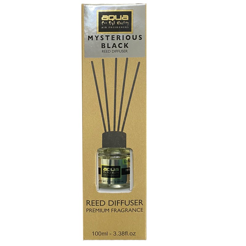 Αρωματικό Χώρου Mysterious Black Home Reed Diffuser με 6 Στικς Aqua 100 ml - 1 τμχ - Aqua - 10-847/AQ Αρωματικό Χώρου Mysterious Black Home Reed Diffuser με 6 Στικς Aqua 100 ml - 1 τμχ - Aqua - 10-847/AQ