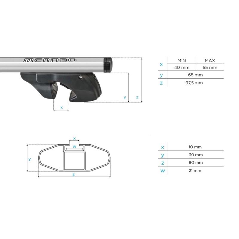 ΜΠΑΡΕΣ ΟΡΟΦΗΣ ΑΛΟΥΜΙΝΙΟΥ JACKSON XL SILVER 135 cm ΣΕ ΑΣΗΜΙ ΧΡΩΜΑ ΓΙΑ ΟΡΟΦΗ ΜΕ RAISED RAILS MENABO - 2 ΤΕΜ. - MENABO - 11290/MB ΜΠΑΡΕΣ ΟΡΟΦΗΣ ΑΛΟΥΜΙΝΙΟΥ JACKSON XL SILVER 135 cm ΣΕ ΑΣΗΜΙ ΧΡΩΜΑ ΓΙΑ ΟΡΟΦΗ ΜΕ RAISED RAILS MENABO - 2 ΤΕΜ. - MENABO - 11290/MB