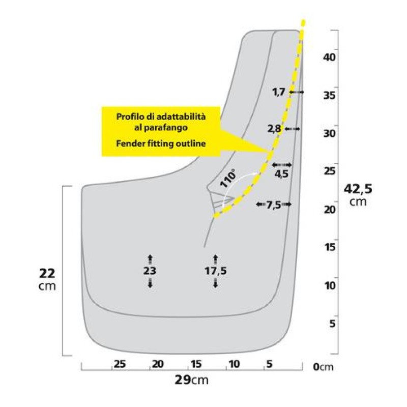 ΛΑΣΠΩΤΗΡΕΣ SPLASH-GUARDS CONTOUR SUV 29x42,5cm TYPE-7 2ΤΕΜ. - Lampa - L1251.2 ΛΑΣΠΩΤΗΡΕΣ SPLASH-GUARDS CONTOUR SUV 29x42,5cm TYPE-7 2ΤΕΜ. - Lampa - L1251.2