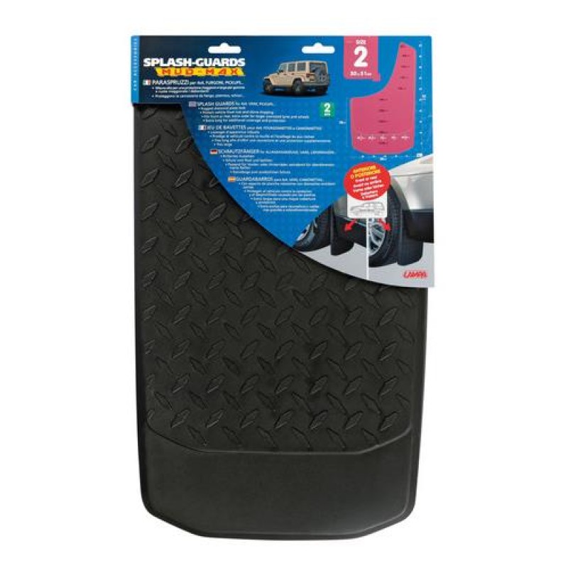 ΛΑΣΠΩΤΗΡΕΣ SPLASH-GUARDS MUD-MAX 4X4 SIZE 2 30x51cm 2ΤΕΜ. - Lampa - L1251.8 ΛΑΣΠΩΤΗΡΕΣ SPLASH-GUARDS MUD-MAX 4X4 SIZE 2 30x51cm 2ΤΕΜ. - Lampa - L1251.8