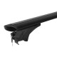 ΜΠΑΡΕΣ ΑΛΟΥΜΙΝΙΟΥ SONIC BLACK 120cm ΣΕ ΜΑΥΡΟ ΧΡΩΜΑ ΓΙΑ ΟΡΟΦΗ ΜΕ FLUSH ΚΑΙ RAISED RAILS MENABO - 2 ΤΕΜ. - MENABO - 14680/MB