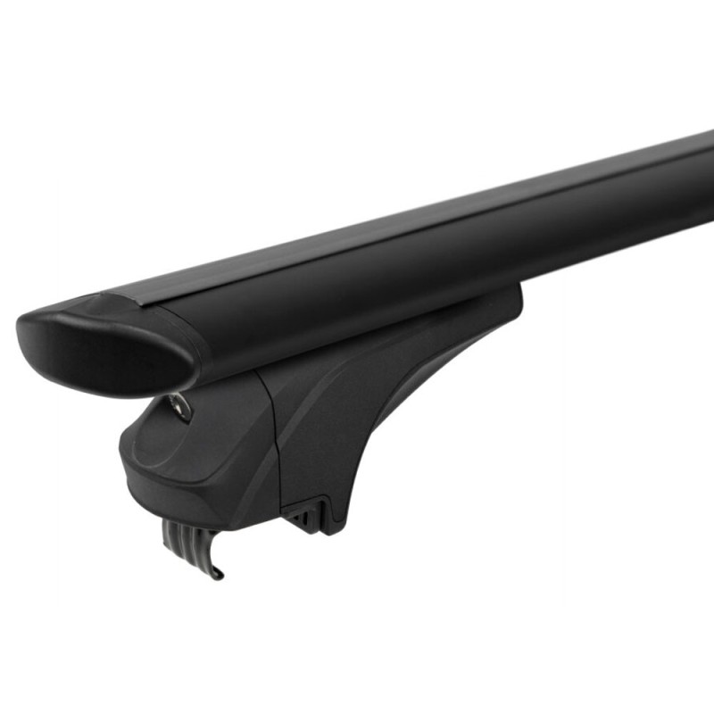 ΜΠΑΡΕΣ ΑΛΟΥΜΙΝΙΟΥ SONIC BLACK 120cm ΣΕ ΜΑΥΡΟ ΧΡΩΜΑ ΓΙΑ ΟΡΟΦΗ ΜΕ FLUSH ΚΑΙ RAISED RAILS MENABO - 2 ΤΕΜ. - MENABO - 14680/MB