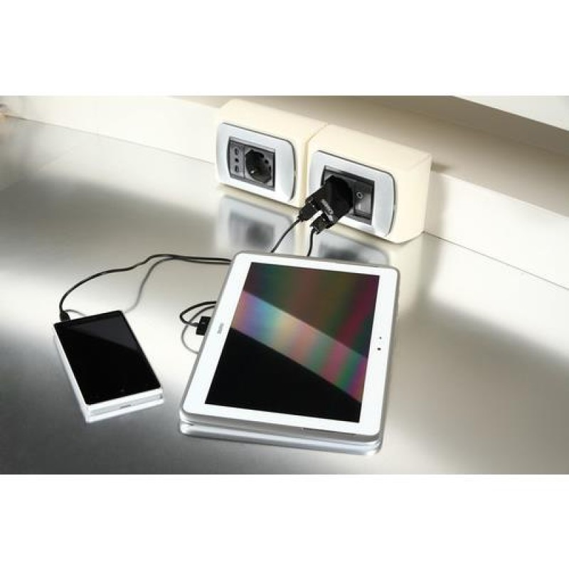 Φορτιστής Πρίζας 220V σε 2 USB 5V/1A - Lampa - L3894.9/T Φορτιστής Πρίζας 220V σε 2 USB 5V/1A - Lampa - L3894.9/T