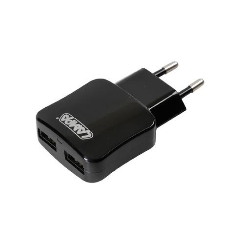 Φορτιστής Πρίζας 220V σε 2 USB 5V/1A - Lampa - L3894.9/T Φορτιστής Πρίζας 220V σε 2 USB 5V/1A - Lampa - L3894.9/T
