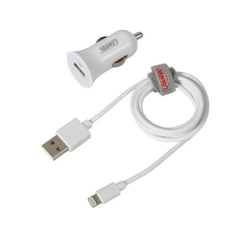 Καλώδιο Φορτισης / Συγχρονισμού USB για Apple 100cm 8pin με αντάπτορα USB αναπτήρα - Lampa - L3893.7/T Καλώδιο Φορτισης / Συγχρονισμού USB για Apple 100cm 8pin με αντάπτορα USB αναπτήρα - Lampa - L3893.7/T