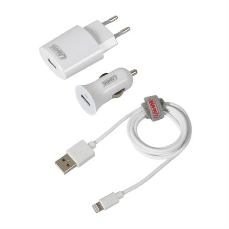 Καλώδιο Φορτισης / Συγχρονισμού USB για Apple 100cm 8pin με αντάπτορα USB αναπτήρα 12V/24V και αντάπτορα 220V - Lampa - L3894.3/T Καλώδιο Φορτισης / Συγχρονισμού USB για Apple 100cm 8pin με αντάπτορα USB αναπτήρα 12V/24V και αντάπτορα 220V - Lampa - L3894.3/T