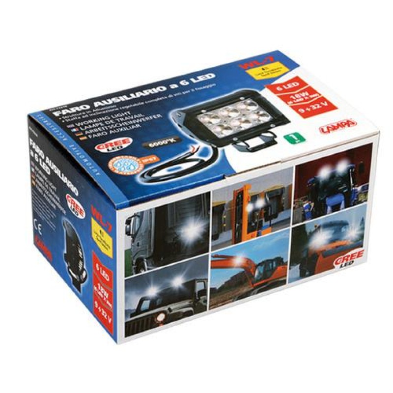 ΠΡΟΒΟΛΕΑΣ ΕΡΓΑΣΙΑΣ CREE LED WL-7 10/32V 6LED 18W 1560LM 6.000K ΜΕ ΦΩΣ ΚΑΡΦΙ (112 x 113 x 66 mm)-1ΤΕΜ. - Lampa - L7231.6 ΠΡΟΒΟΛΕΑΣ ΕΡΓΑΣΙΑΣ CREE LED WL-7 10/32V 6LED 18W 1560LM 6.000K ΜΕ ΦΩΣ ΚΑΡΦΙ (112 x 113 x 66 mm)-1ΤΕΜ. - Lampa - L7231.6