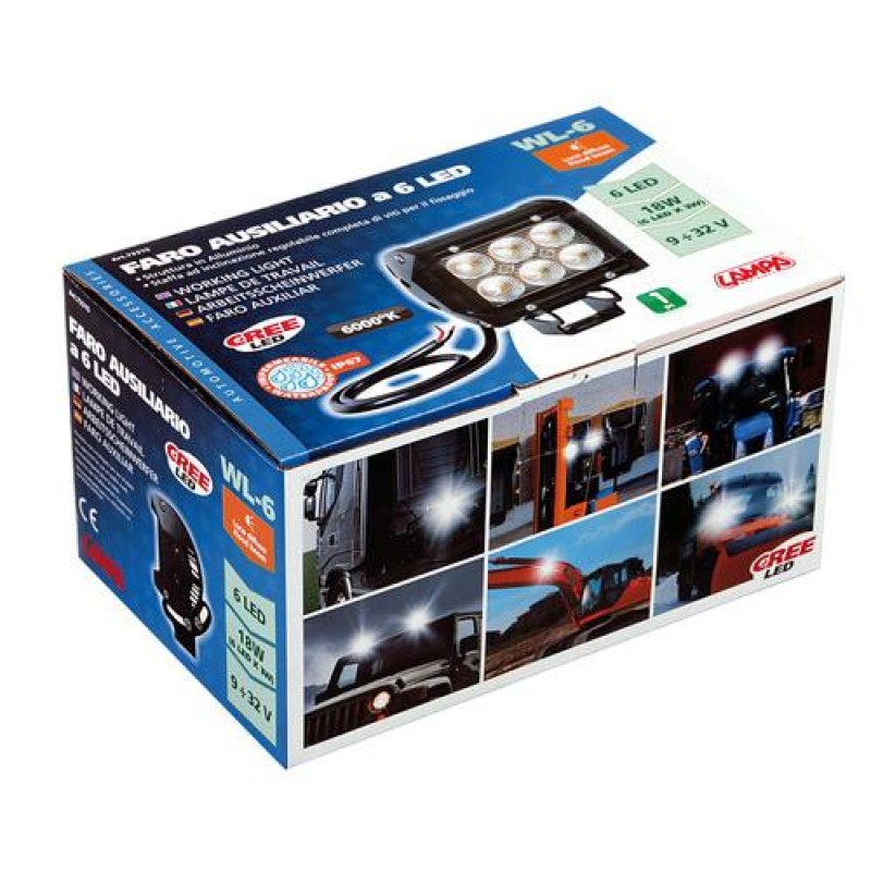 ΠΡΟΒΟΛΕΑΣ ΕΡΓΑΣΙΑΣ WL-6 9/32V 6 CREE LED 18W 1560LM 6.000K (112 x 113 x 66 mm) ΜΕ ΦΩΣ ΔΙΑΘΛΑΣΗΣ -1ΤΕΜ. - Lampa - L7231.5 ΠΡΟΒΟΛΕΑΣ ΕΡΓΑΣΙΑΣ WL-6 9/32V 6 CREE LED 18W 1560LM 6.000K (112 x 113 x 66 mm) ΜΕ ΦΩΣ ΔΙΑΘΛΑΣΗΣ -1ΤΕΜ. - Lampa - L7231.5
