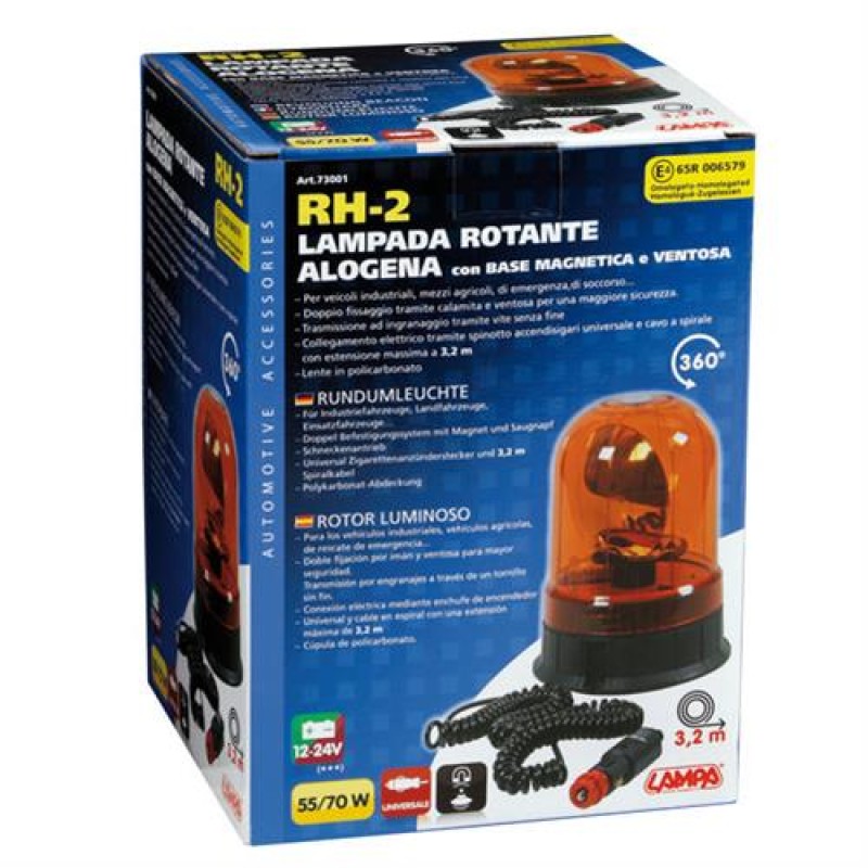 Φάρος RH-2 12V/24V Μαγνητικός με φις αναπτήρα Πορτοκαλί 130x195mm - Lampa - L7300.1 Φάρος RH-2 12V/24V Μαγνητικός με φις αναπτήρα Πορτοκαλί 130x195mm - Lampa - L7300.1