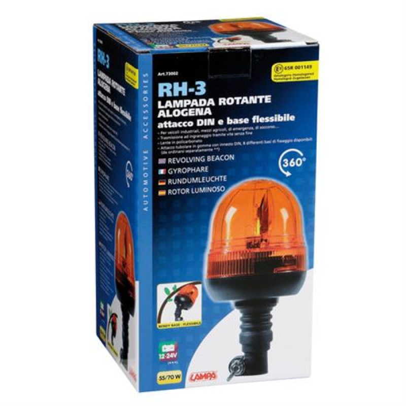 Φάρος με ελαστική βάση RH-3 12V/24V με DIN 125x235mm - Lampa - L7300.2 Φάρος με ελαστική βάση RH-3 12V/24V με DIN 125x235mm - Lampa - L7300.2