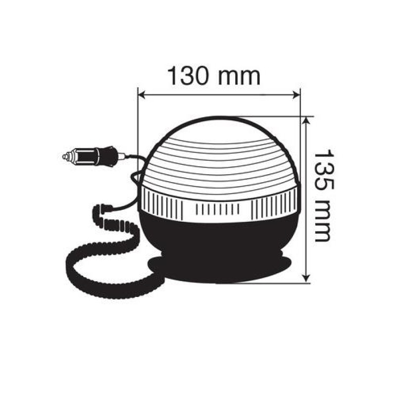ΜΑΓΝΗΤΙΚΟΣ ΦΑΡΟΣ RH-4 12V/24V (ΠΟΡΤΟΚΑΛΙ/ΚΟΝΤΟΣ/ΣΤΡΟΓΓΥΛΟΣ ΜΕ ΦΙΣ ΑΝΑΠΤΗΡΑ - 130 Χ 135 mm) - Lampa - L7300.3 ΜΑΓΝΗΤΙΚΟΣ ΦΑΡΟΣ RH-4 12V/24V (ΠΟΡΤΟΚΑΛΙ/ΚΟΝΤΟΣ/ΣΤΡΟΓΓΥΛΟΣ ΜΕ ΦΙΣ ΑΝΑΠΤΗΡΑ - 130 Χ 135 mm) - Lampa - L7300.3