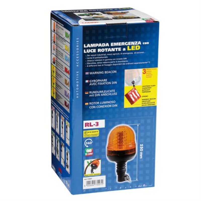 Φάρος βιδωτός Ελαστικός RL-3 12V/24V με DIN 125x250mm - Lampa - L7300.7 Φάρος βιδωτός Ελαστικός RL-3 12V/24V με DIN 125x250mm - Lampa - L7300.7