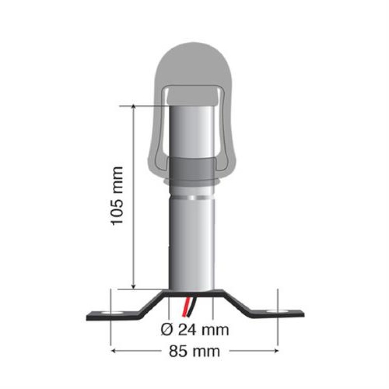 Βάση Στήριξης Φάρου FIX-3 85mm - Lampa - L7301.1 Βάση Στήριξης Φάρου FIX-3 85mm - Lampa - L7301.1