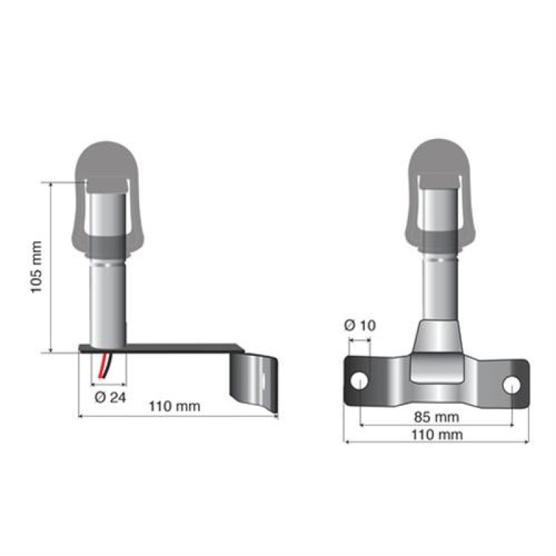 Βάση Στήριξης Φάρου FIX-7 85mm - Lampa - L7301.6 Βάση Στήριξης Φάρου FIX-7 85mm - Lampa - L7301.6