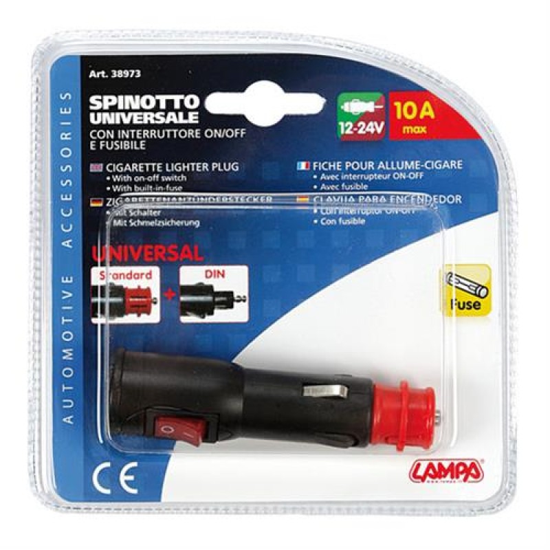 ΦΙΣ ΑΝΑΠΤΗΡΑ 12/24V - 10A (ΜΕ ΔΙΑΚΟΠΤΗ) - Lampa - 3897.3-LM