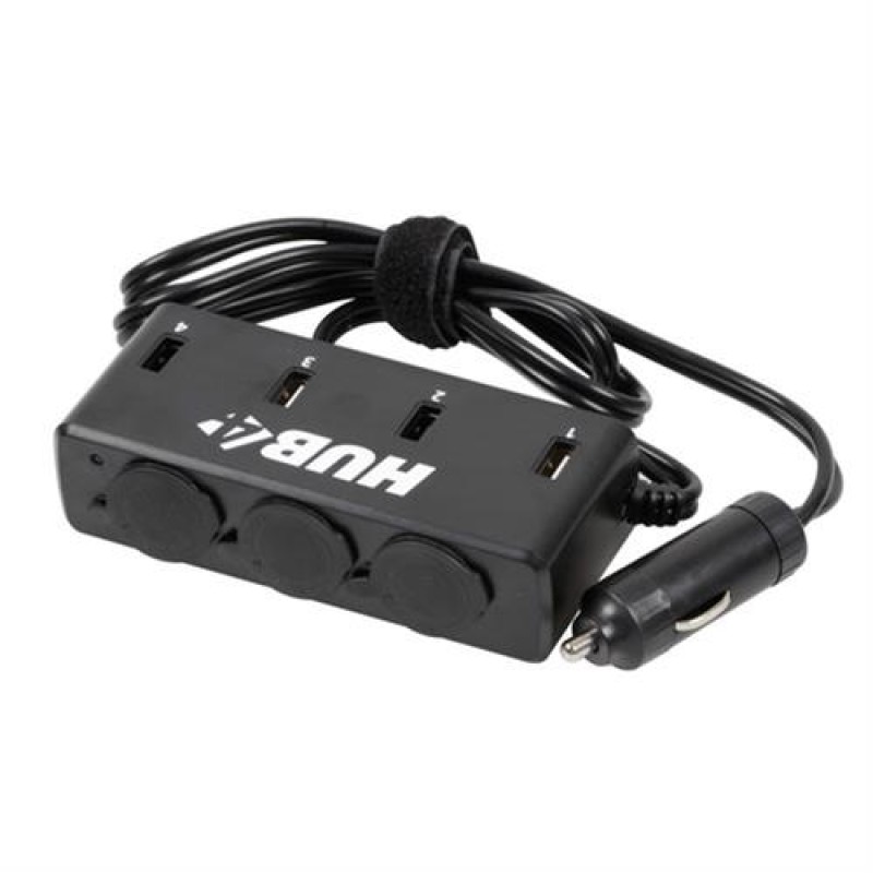 Αντάπτορας Αναπτήρα Τριπλός με 4 USB 12/24V με καλώδιο 85cm - Lampa - L3895.3 Αντάπτορας Αναπτήρα Τριπλός με 4 USB 12/24V με καλώδιο 85cm - Lampa - L3895.3