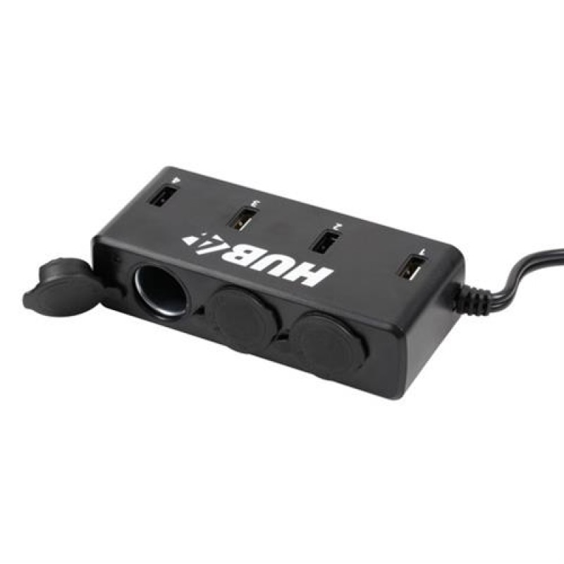 Αντάπτορας Αναπτήρα Τριπλός με 4 USB 12/24V με καλώδιο 85cm - Lampa - L3895.3 Αντάπτορας Αναπτήρα Τριπλός με 4 USB 12/24V με καλώδιο 85cm - Lampa - L3895.3