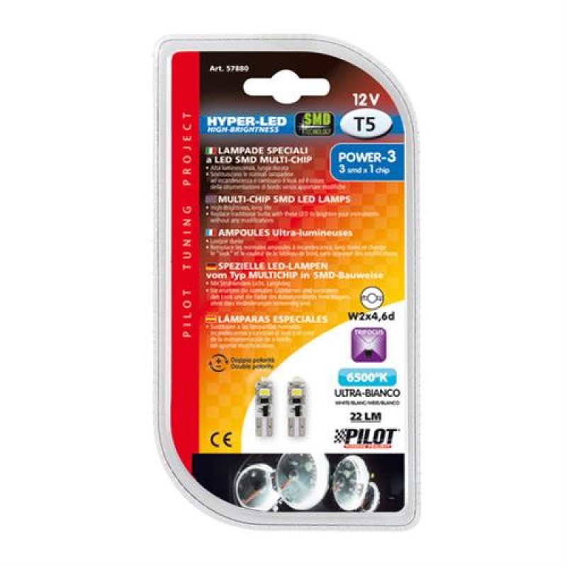 T5 10-30V W2x4,6d 22lm (ΚΑΡΦΩΤΟ) Λευκό Διάθλασης HYPER-LED3 BLISTER 2τεμ. - Lampa - L5788.0 T5 10-30V W2x4,6d 22lm (ΚΑΡΦΩΤΟ) Λευκό Διάθλασης HYPER-LED3 BLISTER 2τεμ. - Lampa - L5788.0