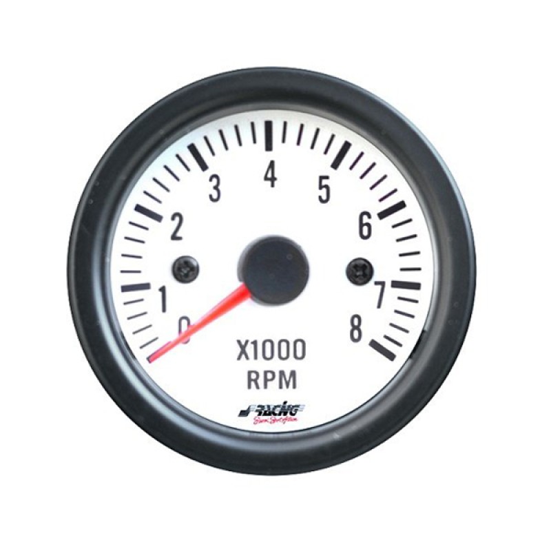ΣΤΡΟΦΟΜΕΤΡΟ ΛΕΥΚΟ 52mm 2 INCH WHITE LINE - Simoni Racing - ΟΡΓ/TM/W ΣΤΡΟΦΟΜΕΤΡΟ ΛΕΥΚΟ 52mm 2 INCH WHITE LINE - Simoni Racing - ΟΡΓ/TM/W