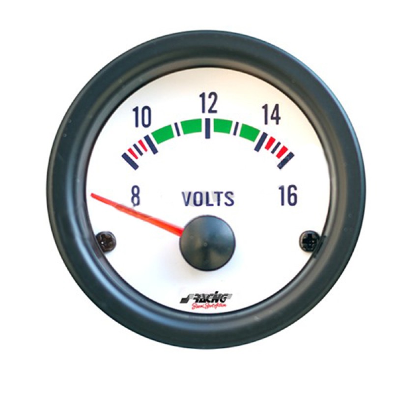 ΒΟΛΤΟΜΕΤΡΟ 2 INCH WHITE LINE - Simoni Racing - ΟΡΓ/VM/W ΒΟΛΤΟΜΕΤΡΟ 2 INCH WHITE LINE - Simoni Racing - ΟΡΓ/VM/W