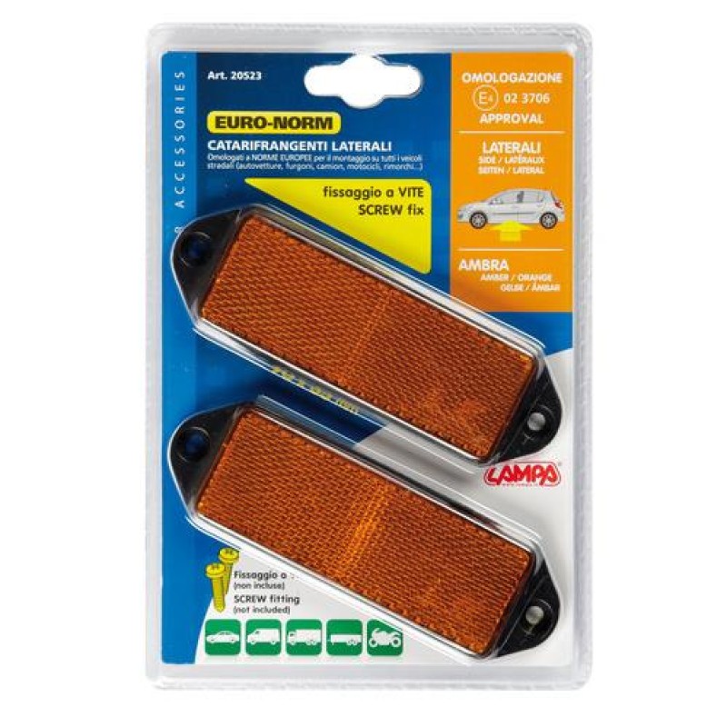 ΑΝΤΑΝΑΚΛΑΣΤΙΚΑ ΠΟΡΤΟΚΑΛΙ EURO-NORM 90x35mm 2ΤΕΜ - Lampa - L2052.3 ΑΝΤΑΝΑΚΛΑΣΤΙΚΑ ΠΟΡΤΟΚΑΛΙ EURO-NORM 90x35mm 2ΤΕΜ - Lampa - L2052.3