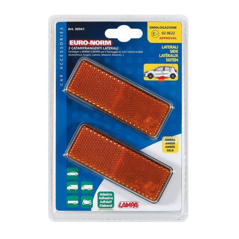 ΑΝΤΑΝΑΚΛΑΣΤΙΚΑ ΠΟΡΤΟΚΑΛΙ EURO-NORM 90x35mm 2ΤΕΜ - Lampa - L2054.1 ΑΝΤΑΝΑΚΛΑΣΤΙΚΑ ΠΟΡΤΟΚΑΛΙ EURO-NORM 90x35mm 2ΤΕΜ - Lampa - L2054.1