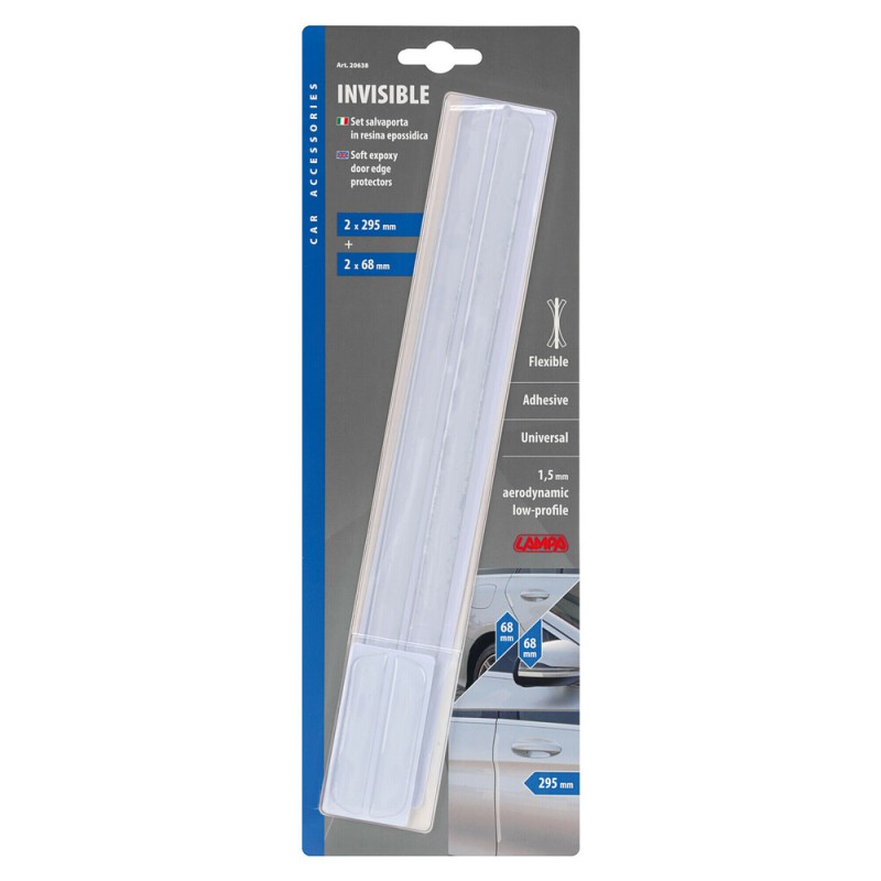 ΠΡΟΣΤΑΤΕΥΤΙΚΑ ΠΡΟΦΥΛΑΚΤΗΡΑ INVISIBLE TRIM ΔΙΑΦΑΝΑ 295x14mm+14x68mm ΠΑΧΟΥΣ 1,5mm ΑΥΤΟΚΟΛΛΗΤΑ 4ΤΕΜ. - Lampa - L2063.8 ΠΡΟΣΤΑΤΕΥΤΙΚΑ ΠΡΟΦΥΛΑΚΤΗΡΑ INVISIBLE TRIM ΔΙΑΦΑΝΑ 295x14mm+14x68mm ΠΑΧΟΥΣ 1,5mm ΑΥΤΟΚΟΛΛΗΤΑ 4ΤΕΜ. - Lampa - L2063.8