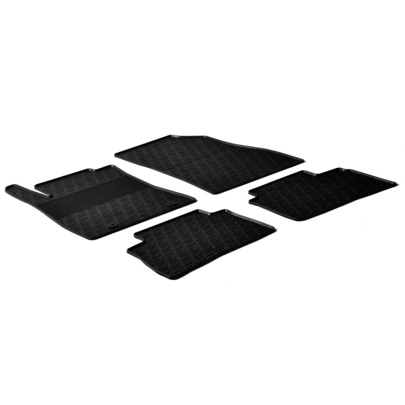ΜΑΡΚΕ ΠΑΤΑΚΙΑ ΣΕ ΣΚΑΦΗ ΛΑΣΤΙΧΟ ΓΙΑ NISSAN JUKE 10/2010-11/2019 SUMISURA ΣΕ ΜΑΥΡΟ ΧΡΩΜΑ ME ΚΟΥΜΠΩΜΑΤΑ LAMPA - 4 ΤΕΜ. - Lampa - L2441.3