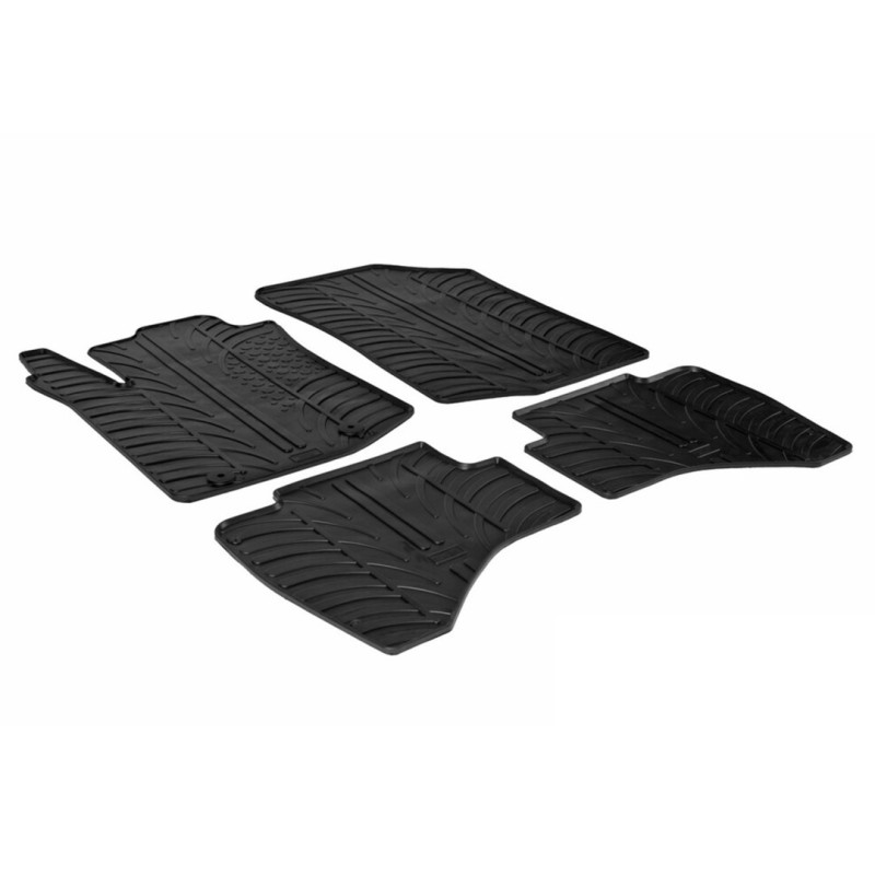 ΜΑΡΚΕ ΠΑΤΑΚΙΑ ΣΕ ΣΚΑΦΗ ΛΑΣΤΙΧΟ ΓΙΑ CITROEN C1 3D / 5D 2014-03/2021 / CITROEN C1 AIRSCAPE 2014-2018 / PEUGEOT 108 3D / 5D 06/2014-03/2021 / PEUGEOT 108 TOP! 06/2014-06/2019 / TOYOTA AYGO 2014-2021 SUMISURA ΣΕ ΜΑΥΡΟ ΧΡΩΜΑ ME ΚΟΥΜΠΩΜΑΤΑ LAMPA - 4 ΤΕΜ. - Lamp