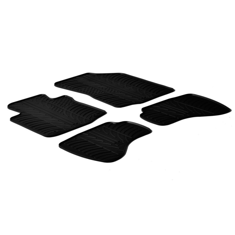 ΜΑΡΚΕ ΠΑΤΑΚΙΑ ΣΕ ΣΚΑΦΗ ΛΑΣΤΙΧΟ ΓΙΑ CITROEN C1 05/2005-05/2014 / PEUGEOT 107 05/2005-12/2014 / TOYOTA AYGO 05/2005-05/2014 SUMISURA ΣΕ ΜΑΥΡΟ ΧΡΩΜΑ ME ΚΟΥΜΠΩΜΑΤΑ LAMPA - 4 ΤΕΜ. - Lampa - L2460.7