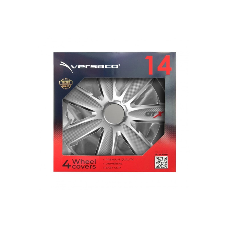 ΤΑΣΙ 14" VERSACO GTX SILVER CARBON ΣΕΤ 4 ΤΕΜ ΣΕ ΚΟΥΤΙ - Amio - 2666/AM ΤΑΣΙ 14" VERSACO GTX SILVER CARBON ΣΕΤ 4 ΤΕΜ ΣΕ ΚΟΥΤΙ - Amio - 2666/AM